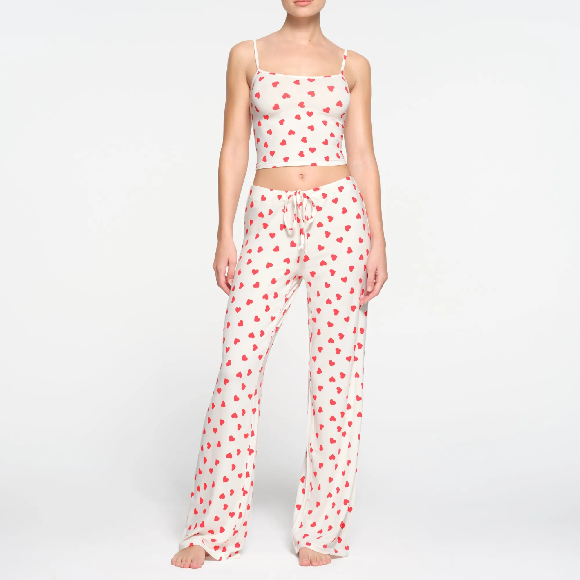SLEEP STRAIGHT LEG PANT | RUBY AND MARBLE HEART-Skims New