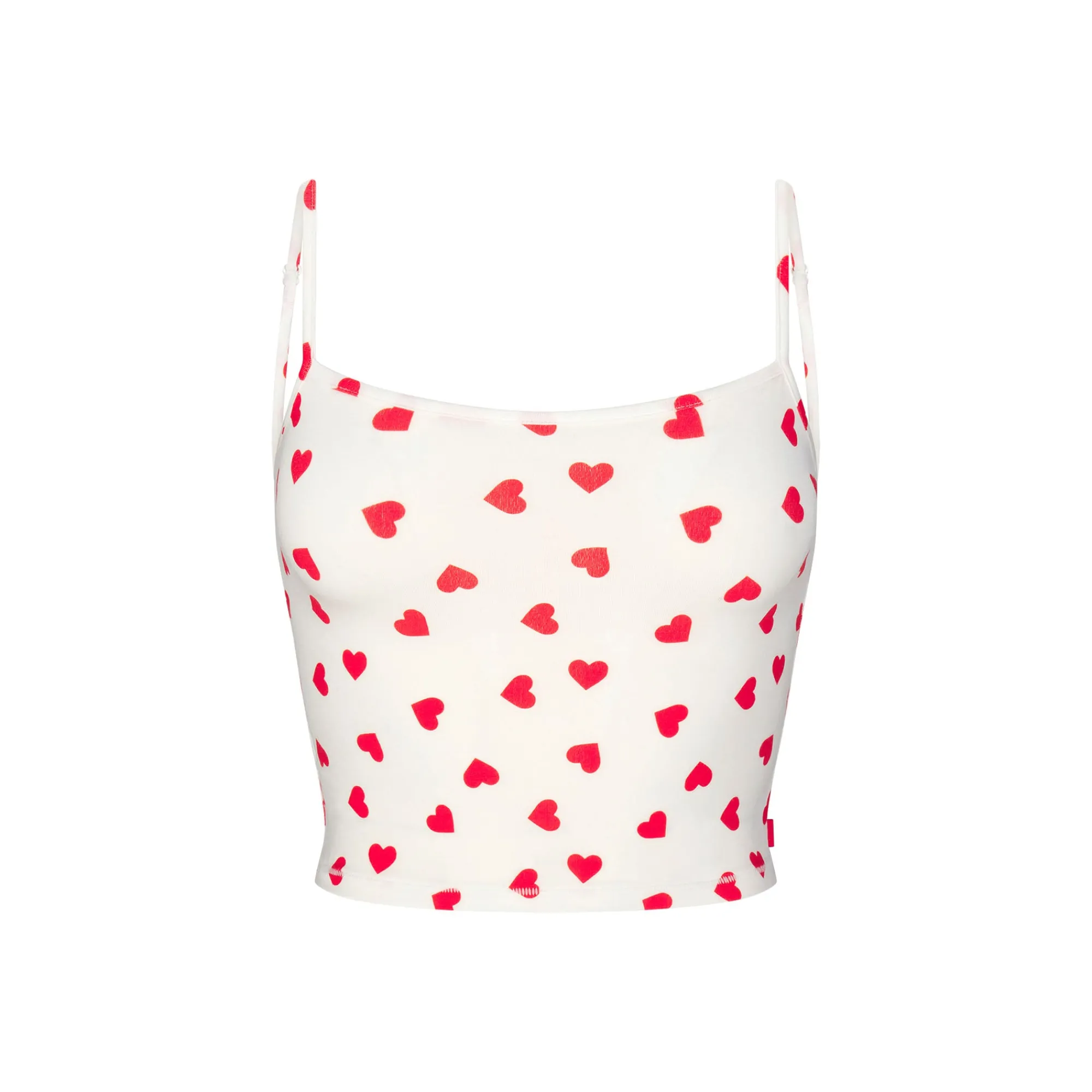 SLEEP STRAIGHT NECK CROPPED CAMI | RUBY AND MARBLE HEART-Skims Fashion