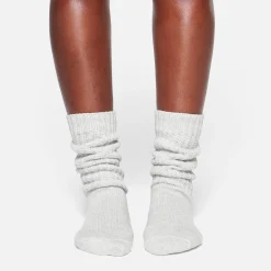 SLOUCH SOCK | LIGHT HEATHER GREY-Skims New