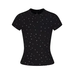 SOFT LOUNGE BABY TEE | ONYX SPARKLE PRINT-Skims Sale