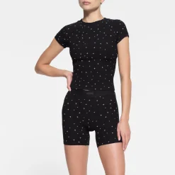 SOFT LOUNGE BABY TEE | ONYX SPARKLE PRINT-Skims Sale