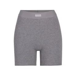 SOFT LOUNGE BOXER | HEATHER GREY-Skims Fashion
