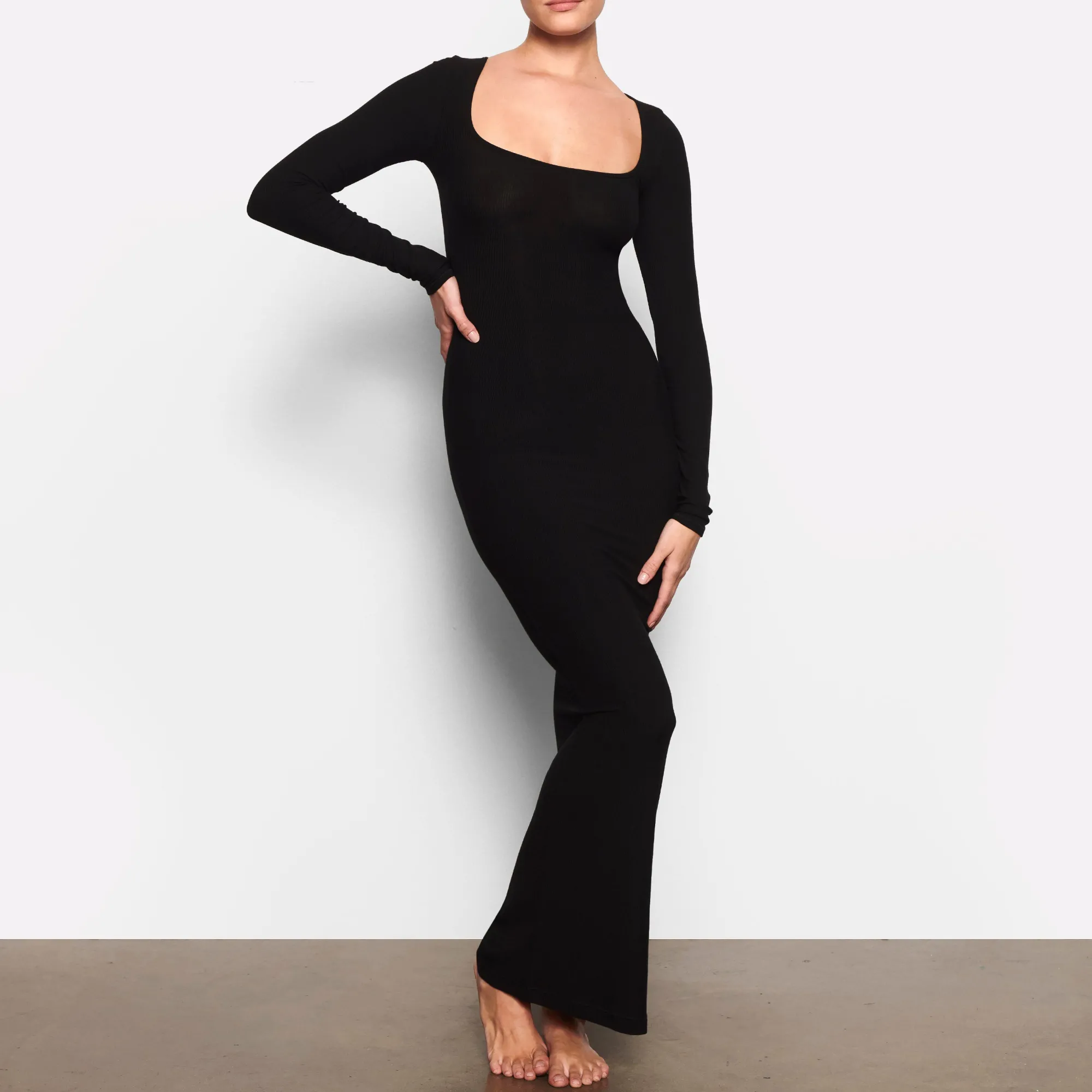SOFT LOUNGE LONG SLEEVE DRESS |-Skims Clearance