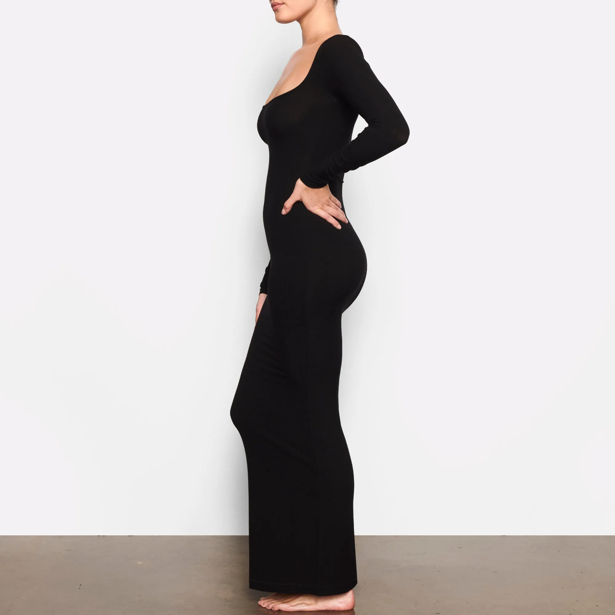 SOFT LOUNGE LONG SLEEVE DRESS |-Skims Clearance