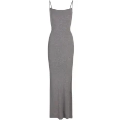 SOFT LOUNGE LONG SLIP DRESS | HEATHER GREY-Skims Sale