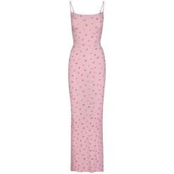 SOFT LOUNGE LONG SLIP DRESS | CHERRY BLOSSOM PRINT-Skims Outlet
