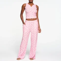 SOFT LOUNGE LOOSE PANT | CHERRY BLOSSOM PRINT-Skims Sale