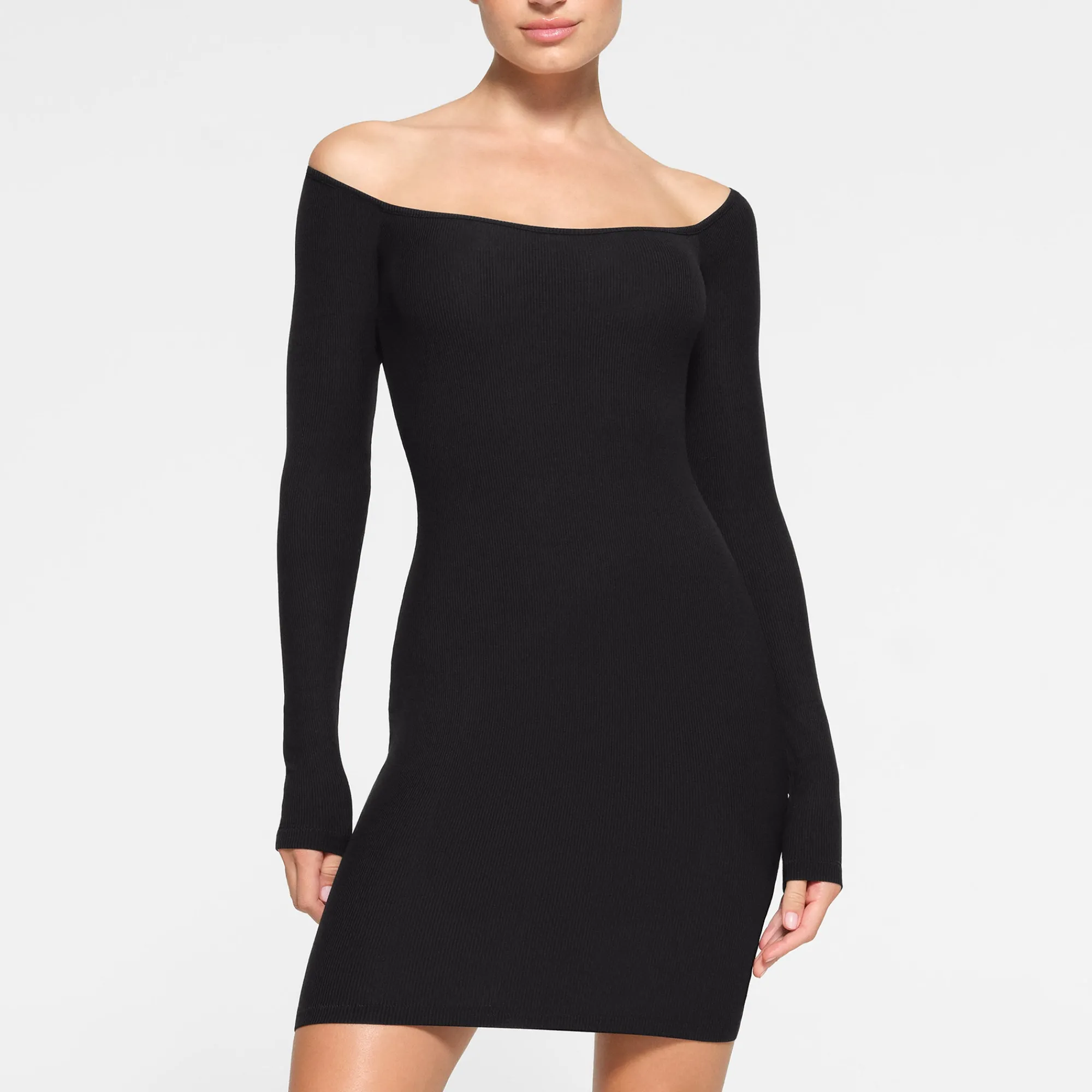 SOFT LOUNGE OFF THE SHOULDER MINI DRESS |-Skims Online