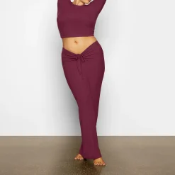 SOFT LOUNGE RUCHED LONG SKIRT |-Skims Outlet
