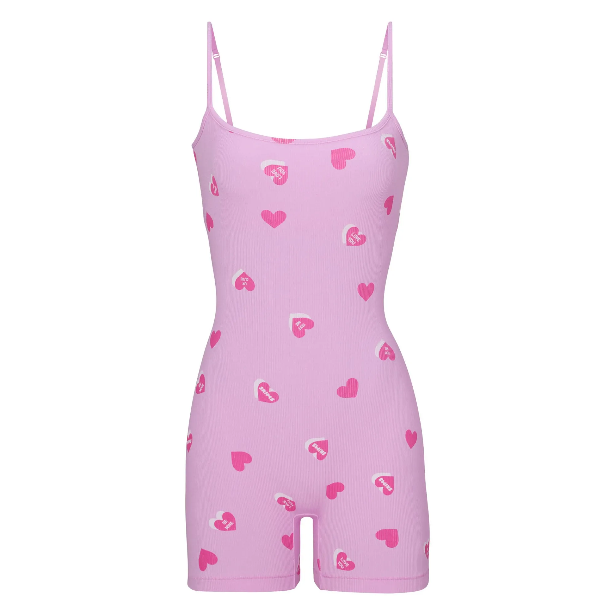 SOFT LOUNGE SCOOP ONESIE | PETAL PRINT-Skims Online