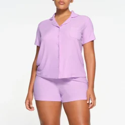 SOFT LOUNGE SHORT SLEEP SET | SUGAR PLUM-Skims Clearance