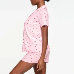 SOFT LOUNGE SHORT SLEEP SET | CHERRY BLOSSOM PRINT-Skims Online