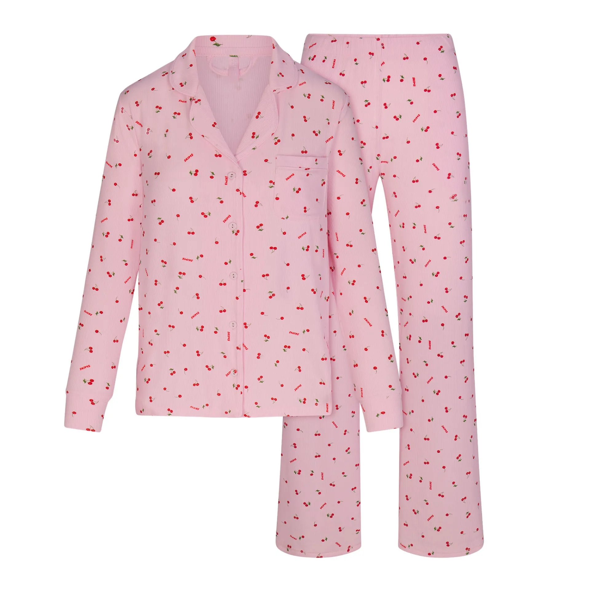 SOFT LOUNGE SLEEP SET | CHERRY BLOSSOM PRINT-Skims Clearance