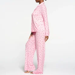 SOFT LOUNGE SLEEP SET | CHERRY BLOSSOM PRINT-Skims Clearance