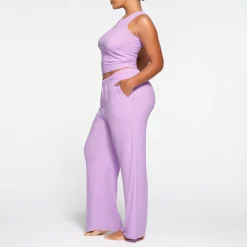SOFT LOUNGE SPLIT NECK TANK | SUGAR PLUM-Skims Online