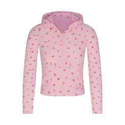 SOFT LOUNGE ZIP UP HOODIE | CHERRY BLOSSOM PRINT-Skims Online