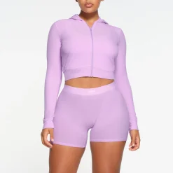 SOFT LOUNGE ZIP UP HOODIE | SUGAR PLUM-Skims New