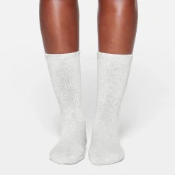 SPORT CREW SOCK | LIGHT HEATHER GREY-Skims Online
