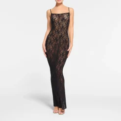 STRETCH LACE CAMI LONG DRESS |-Skims Sale
