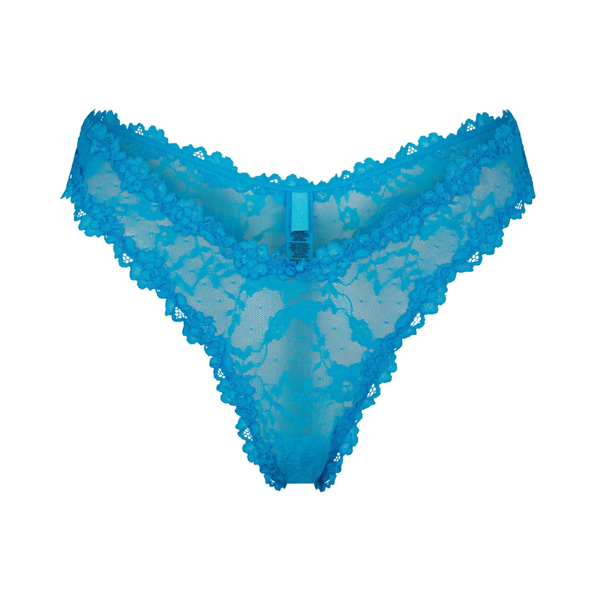 STRETCH LACE DIPPED THONG |-Skims Hot