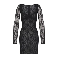 STRETCH LACE LINED LONG SLEEVE UNDERWIRE DRESS |-Skims Sale