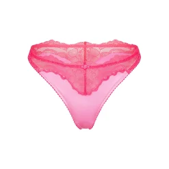 STRETCH SATIN LACE BIKINI | NEON ORCHID-Skims Online