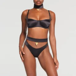 STRETCH SATIN PENDANT UNLINED SCOOP BRA |-Skims Discount