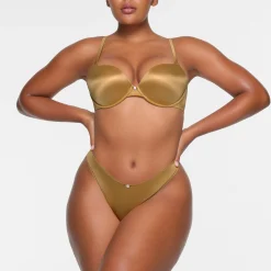 STRETCH SATIN PUSH-UP BRA |-Skims Clearance