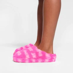 VALENTINE'S LOGO SLIPPER | NEON PINK LOGO-Skims Fashion
