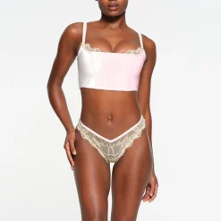 VELVET LACE CORSET | CHERRY BLOSSOM-Skims Online