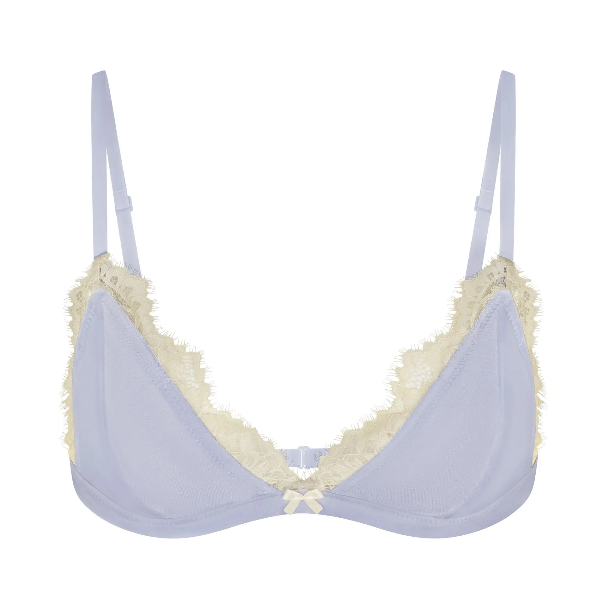 VELVET LACE TRIANGLE BRALETTE |-Skims Best