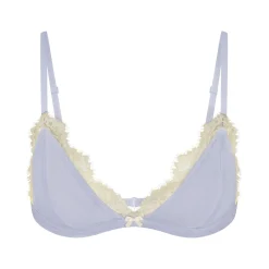 VELVET LACE TRIANGLE BRALETTE |-Skims Best