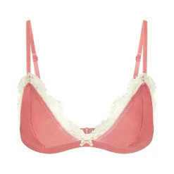 VELVET LACE TRIANGLE BRALETTE |-Skims Clearance