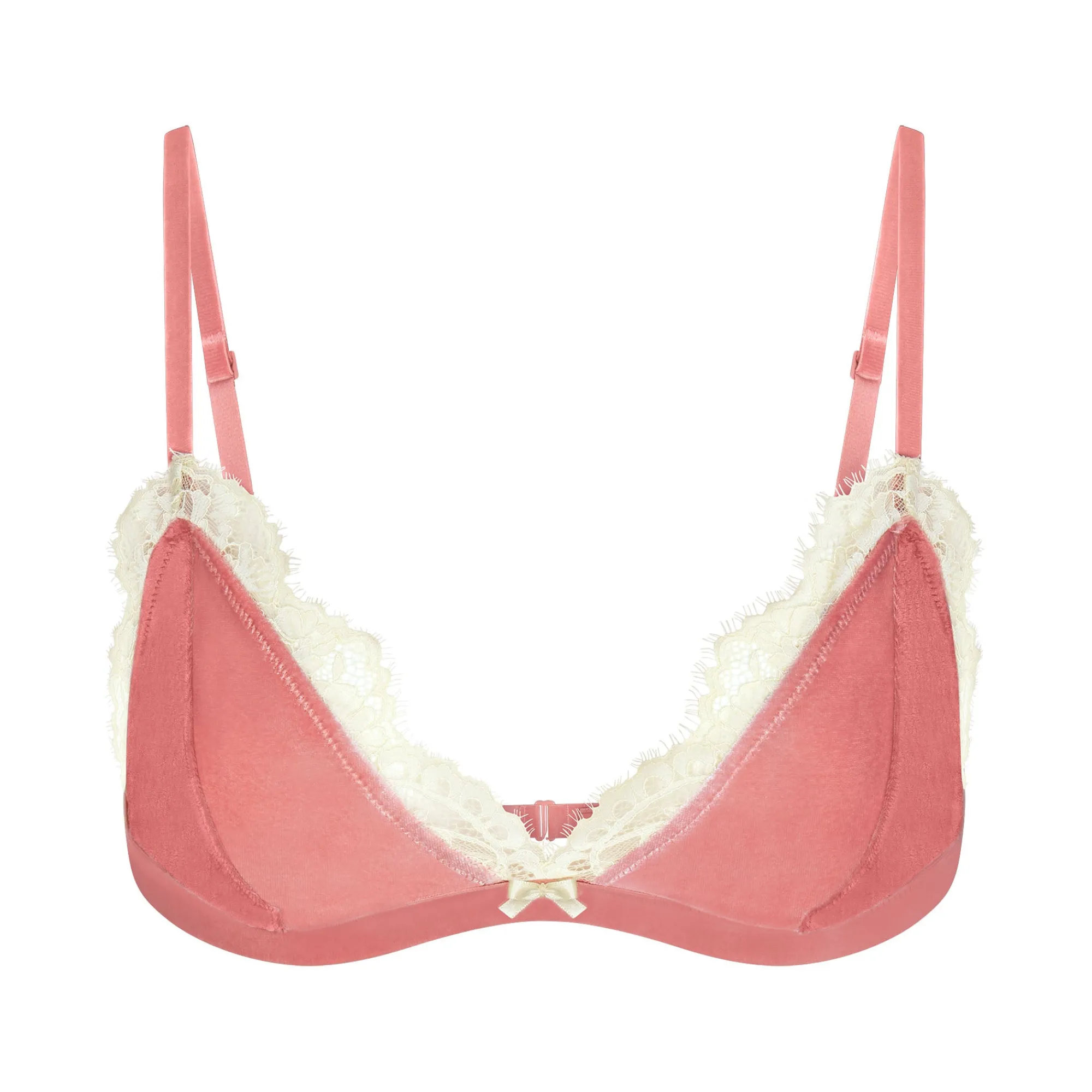 VELVET LACE TRIANGLE BRALETTE |-Skims Clearance