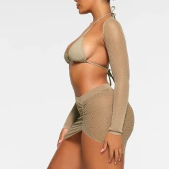 WARP KNIT COVER UP RUCHED SARONG |-Skims Sale
