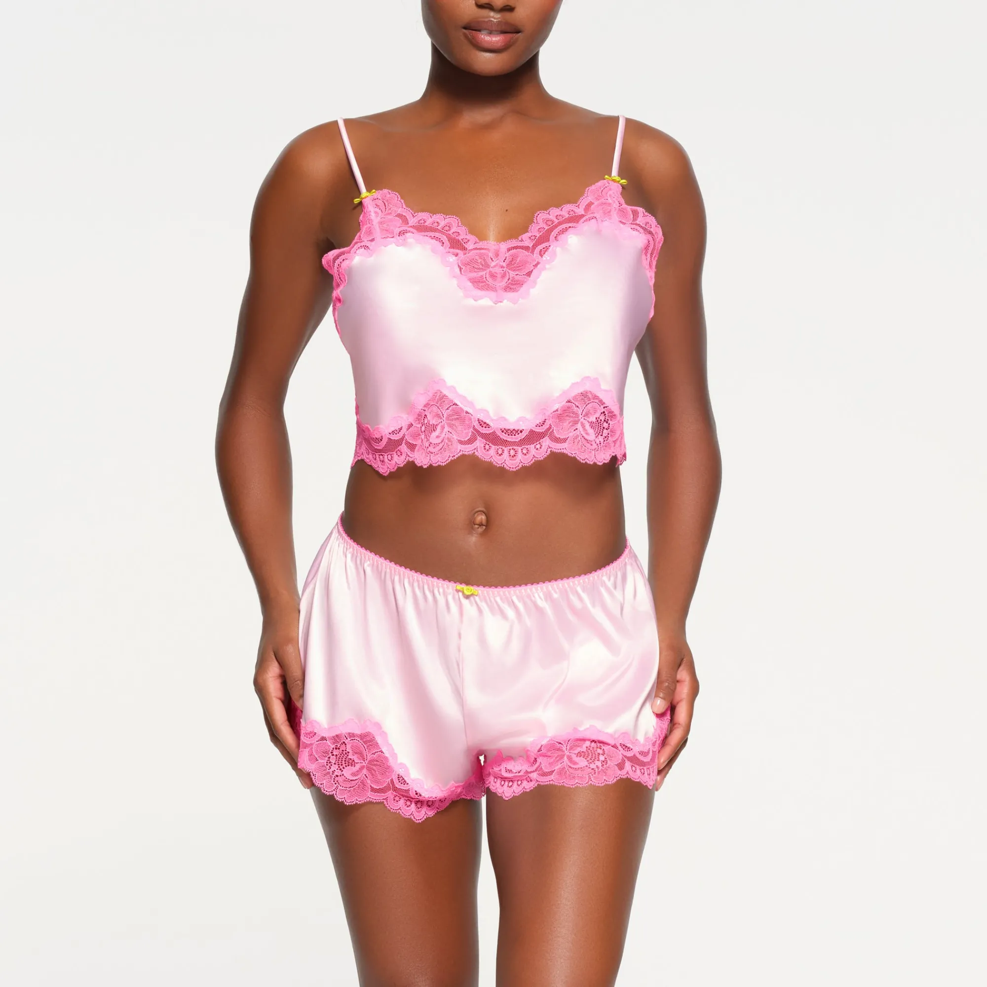 WOVEN SHINE LACE CAMI | CHERRY BLOSSOM-Skims Sale
