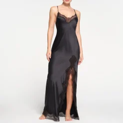 WOVEN SHINE LACE LONG DRESS |-Skims Fashion
