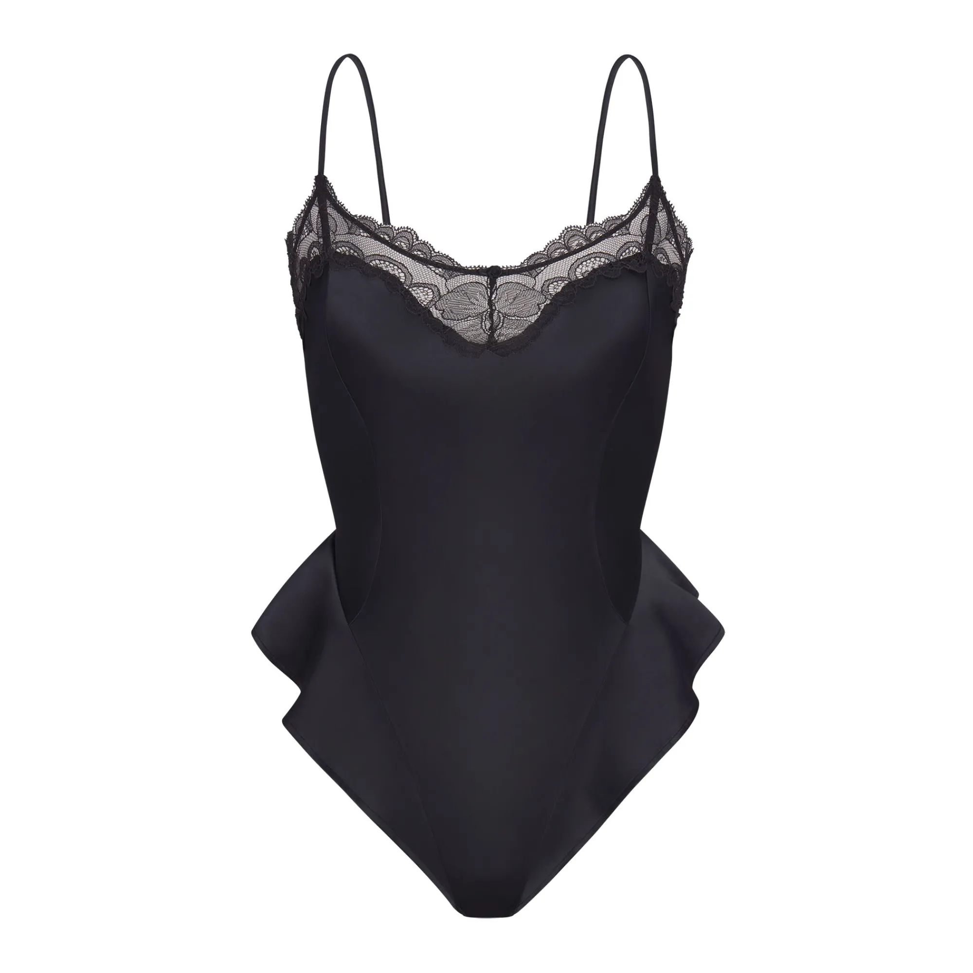 WOVEN SHINE LACE TEDDY |-Skims Online