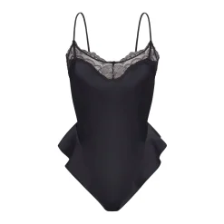 WOVEN SHINE LACE TEDDY |-Skims Online